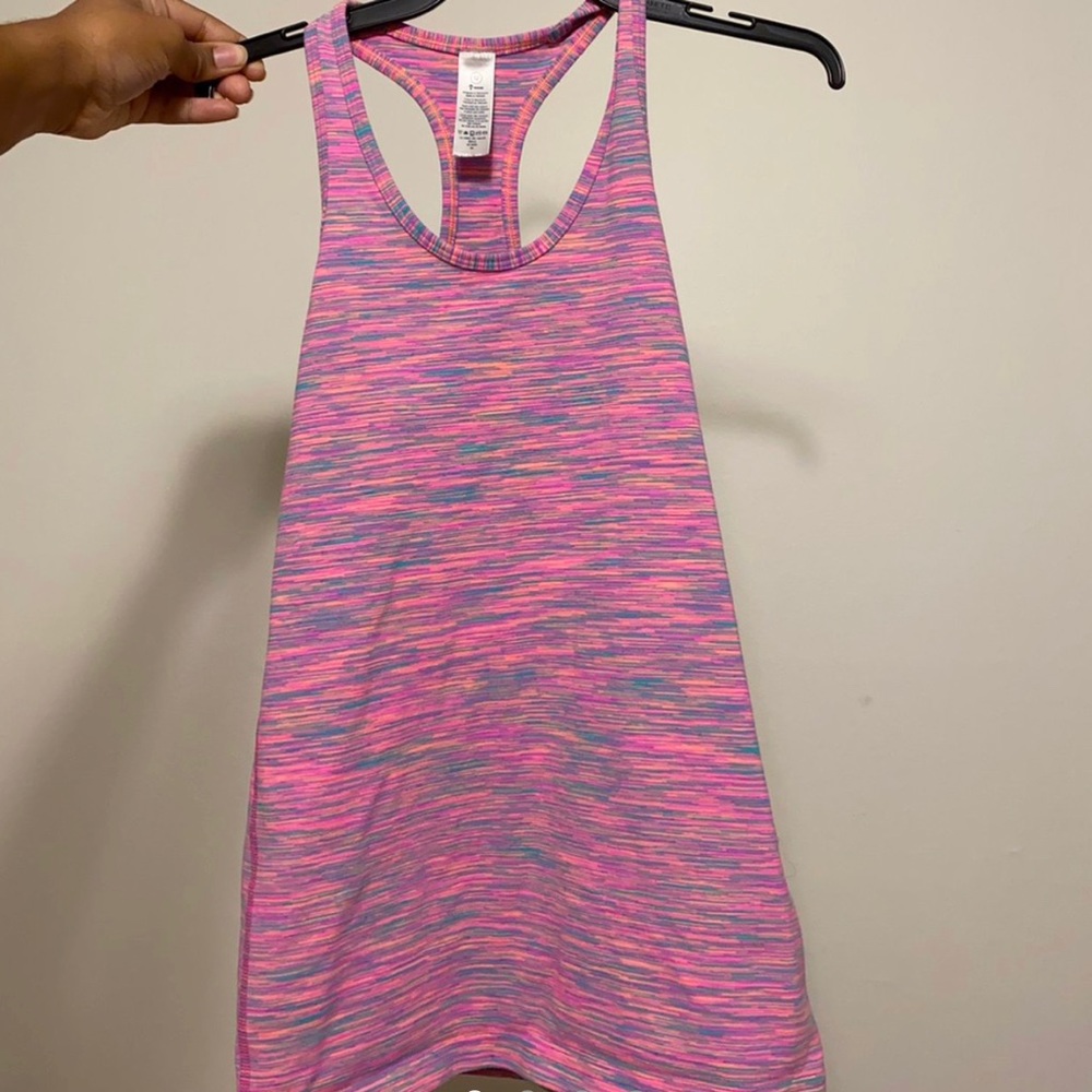 Ivivva Pink and Colorful Tank Top